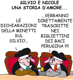 La Minetti dice di avere una relazione affettiva con Berlusconi