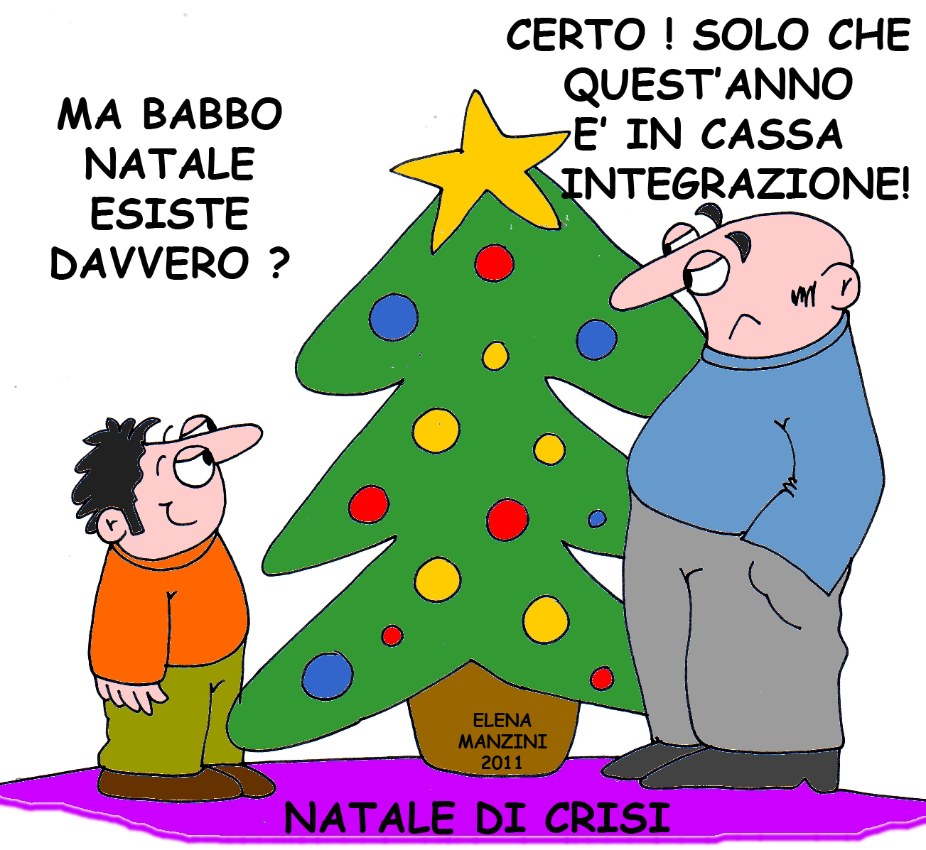 Vignetta di Elena Manzini - Natale 2011 Bis