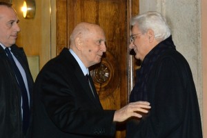 Sergio Mattarella e Giorgio Napolitano