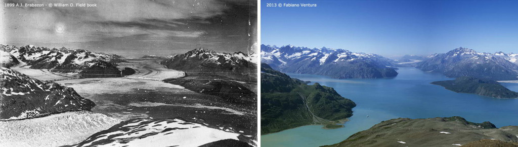 Repeat photography Grand Pacific Glacier 1899 Brabazon-2013 Ventura_Boundary_Commition_photo_crop Untitled_Panorama_GOOD_crop